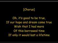 pochette album Borrowed time