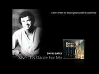 pochette album Save this dance for me