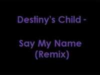 pochette album Say my name (timbaland remix)
