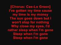 pochette album Sleep when i'm gone