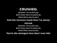 pochette album Crush