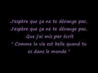 pochette album Your song (traduction)