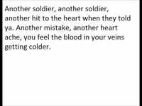 pochette album Another soldier