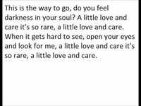 pochette album Love and care