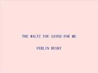 pochette album Waltz you saved for me