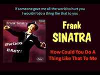 pochette album How could you do a thing like that to me