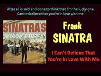 pochette album I can't believe that you're in love with me