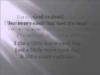 pochette album I die a little more each day