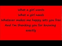 pochette album What a girl wants