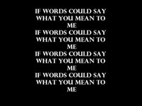 pochette album If words could say