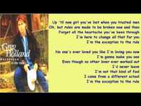 pochette album Exception to the rule