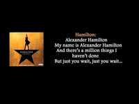pochette album Alexander hamilton