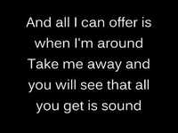 pochette album All you get is sound