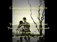 pochette album Meant to be