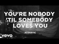 pochette album You're nobody 'til somebody loves you (acoustic)
