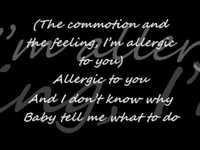 pochette album Allergic to you