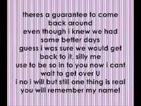 pochette album Remember my name