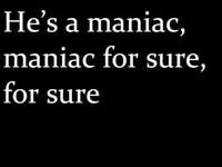 pochette album Maniac