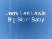 pochette album Big blon' baby