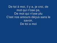 pochette album De toi à moi