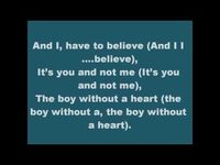 pochette album Boy without a heart