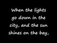 pochette album When the lights go down in the city