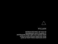 pochette album Villain