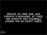 pochette album Chant libre