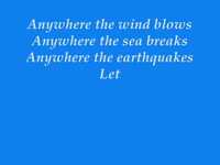 pochette album Anywhere the wind blows