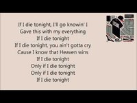 pochette album If i die tonight