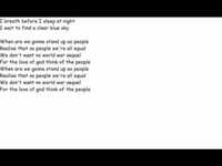 pochette album Stand up as people