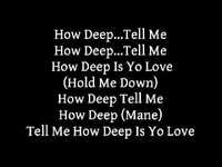 pochette album How deep is your love