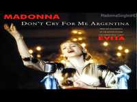 pochette album Don't cry for me argentina (miami spanglish mix)