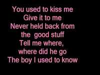 pochette album Boy i used to know