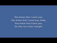 pochette album Why isn't that enough