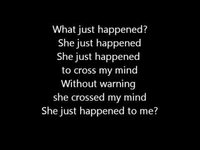 pochette album She just happened