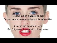 pochette album Wrecking ball (traduction)