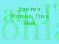 pochette album You're a woman
