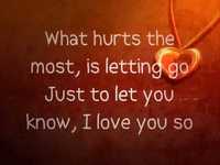 pochette album What hurts the most