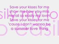 pochette album Save your kisses for me