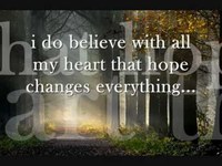 pochette album Hope changes everything