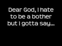 pochette album Dear god