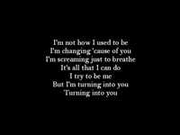 pochette album Turning into you