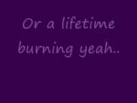 pochette album A lifetime burning