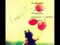 pochette album I lived (traduction)