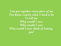 pochette album Why would i ever