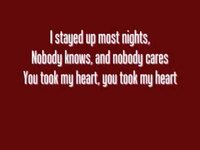 pochette album You took my heart