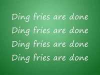 pochette album Ding! fries are done