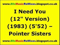 pochette album I need you