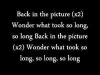 pochette album Back in the picture